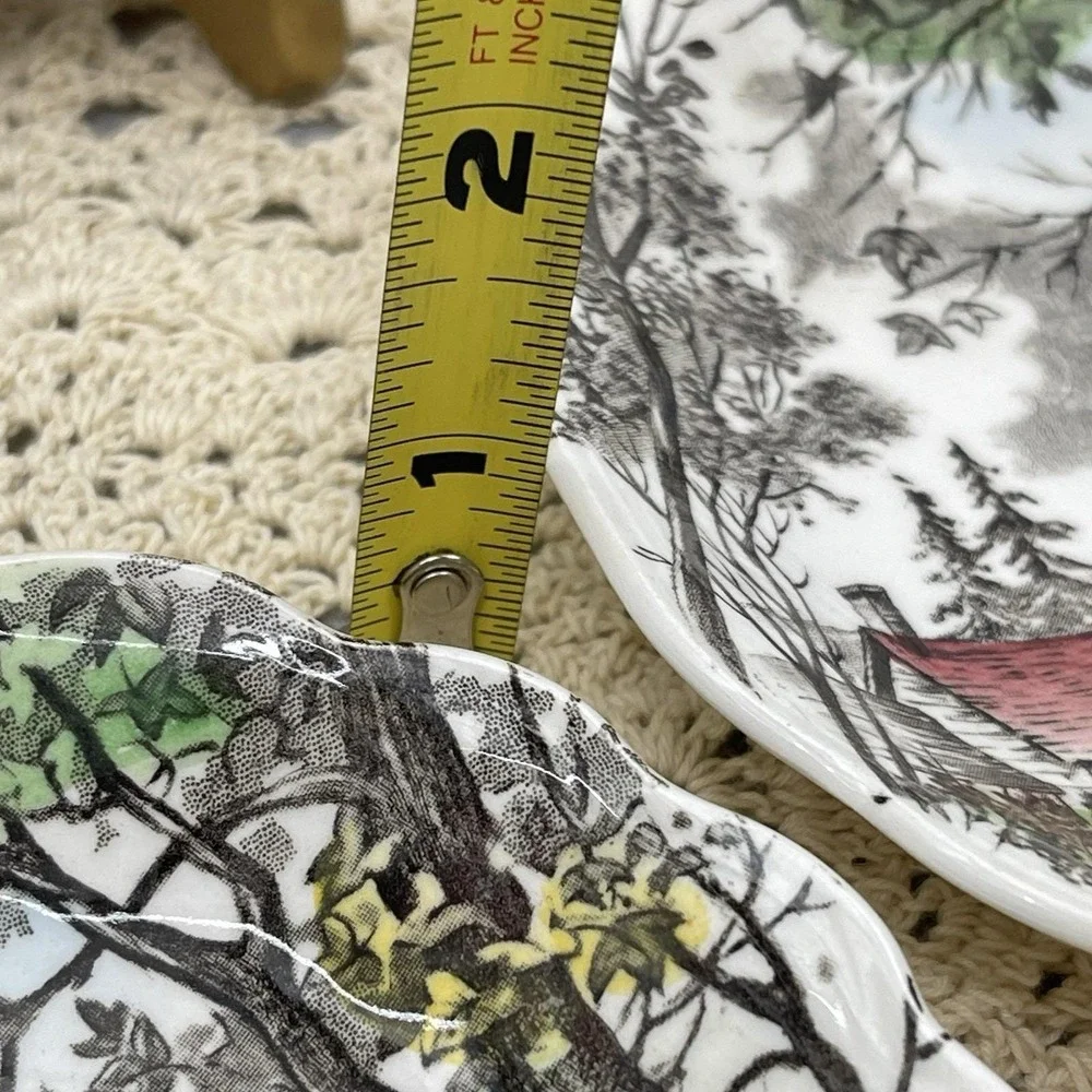 Vintage 1955 J &G Meakin Saucer Plates 5.5